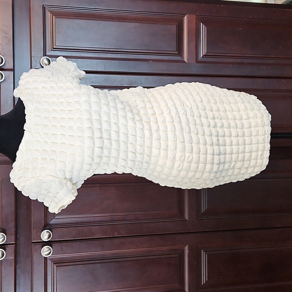 Princess Polly Cream Backless Mini Dress Sz4 - Picture 1 of 13